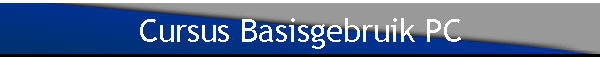 Cursus Basisgebruik PC